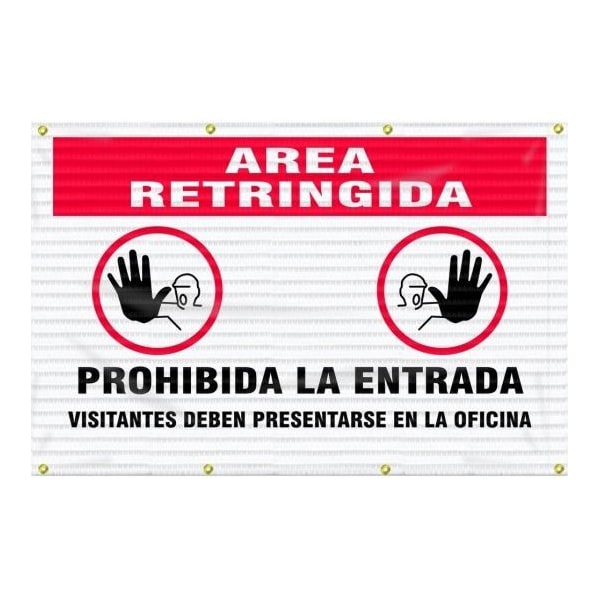 Accuform MULITLINGUAL FENCEWRAP MESH GATE SHFBW202 SHFBW202 - main